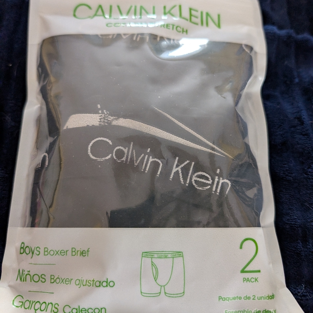 Calvin Klein Boys' Black Boxer Briefs 2-Pack